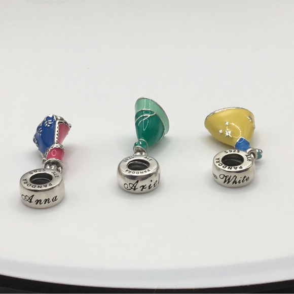 PANDORA DISNEY Jewelry - Pandora TRIO of PRINCESS GOWNs Charms! All NEW! NEVER USED!